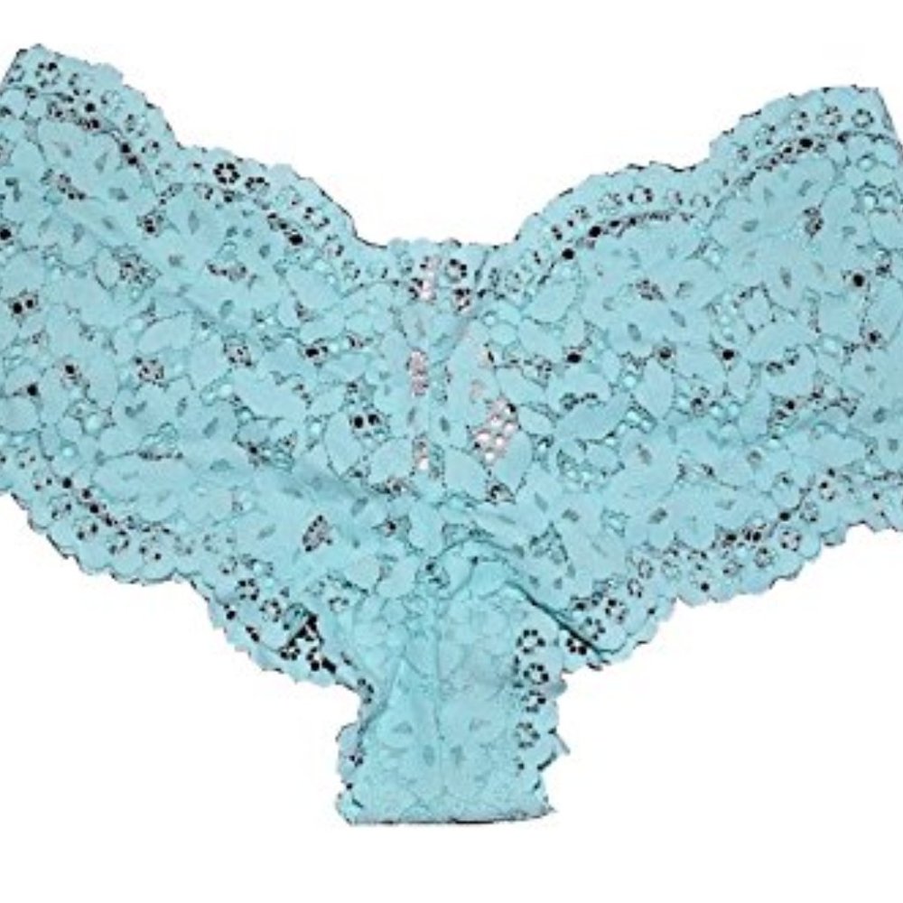 Victoria Baby Blue Floral Shortie Panty Small